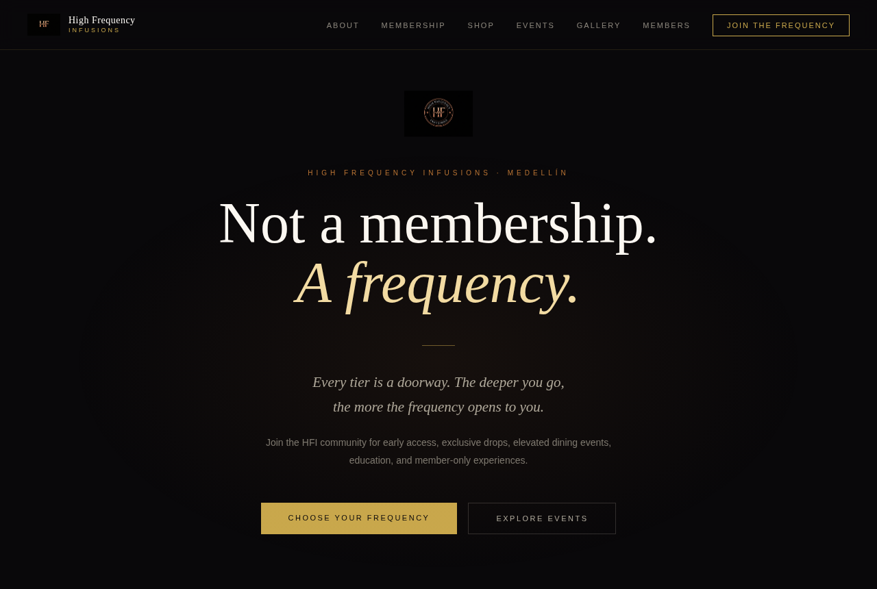 High Frequency Infusions Homepage